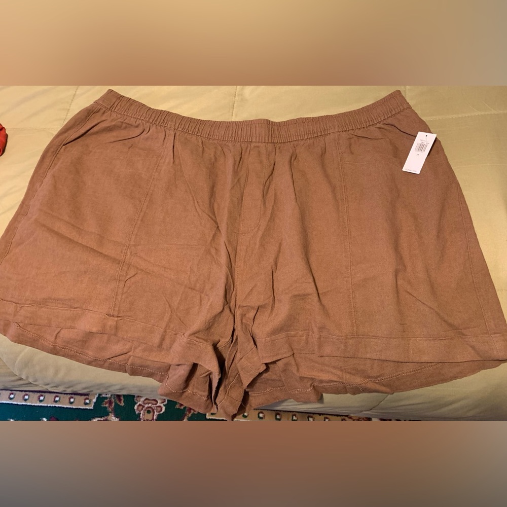 High-Waisted Linen-Blend Shorts for Women -- 3.5-inch inseam